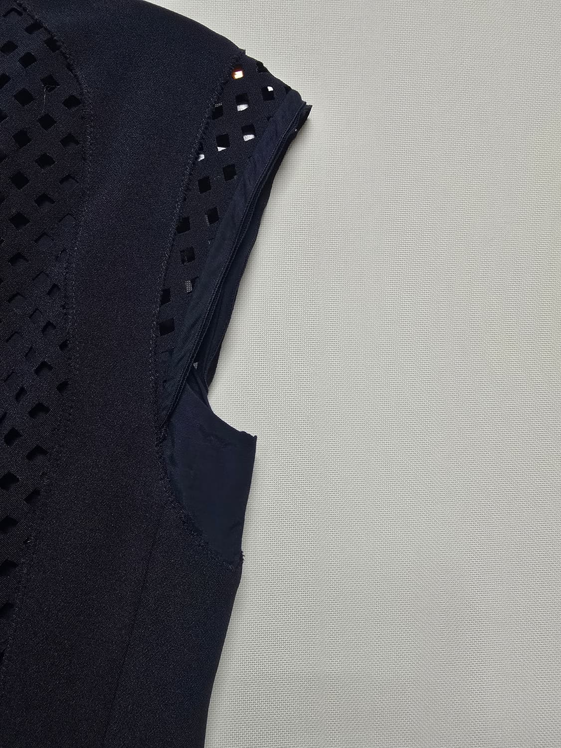 SJSJ 네이비 펀칭 A라인 원피스 상품이미지6