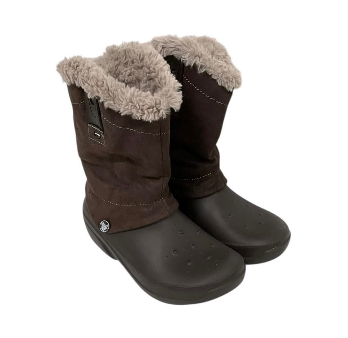 크록스 브라운 털부츠 상품이미지1