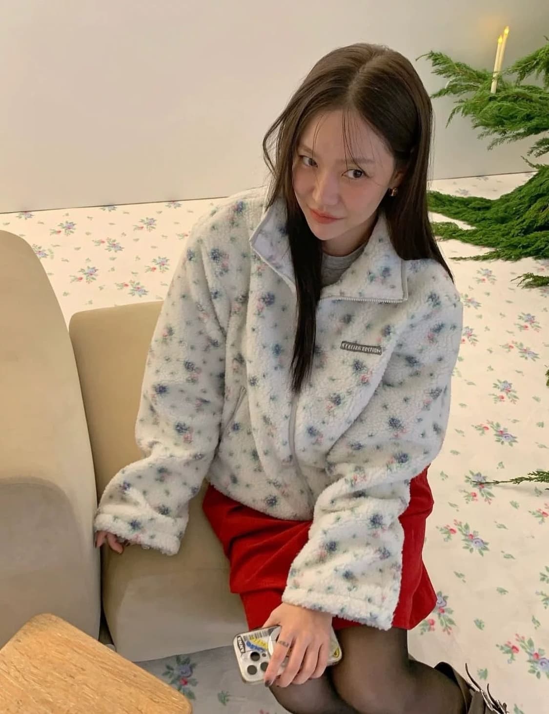 아뜰리에 에디션 플라워 후리스 자켓 상품이미지4