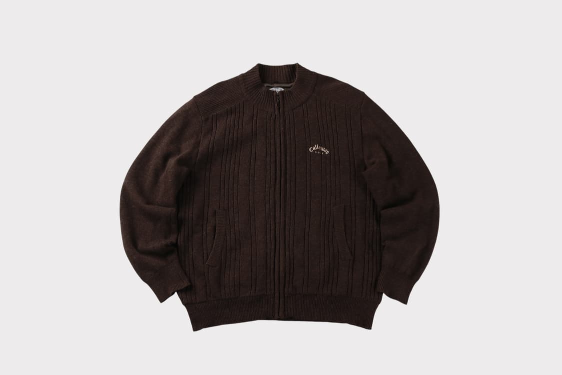 [XL] 캘러웨이 울 니트집업 상품이미지1