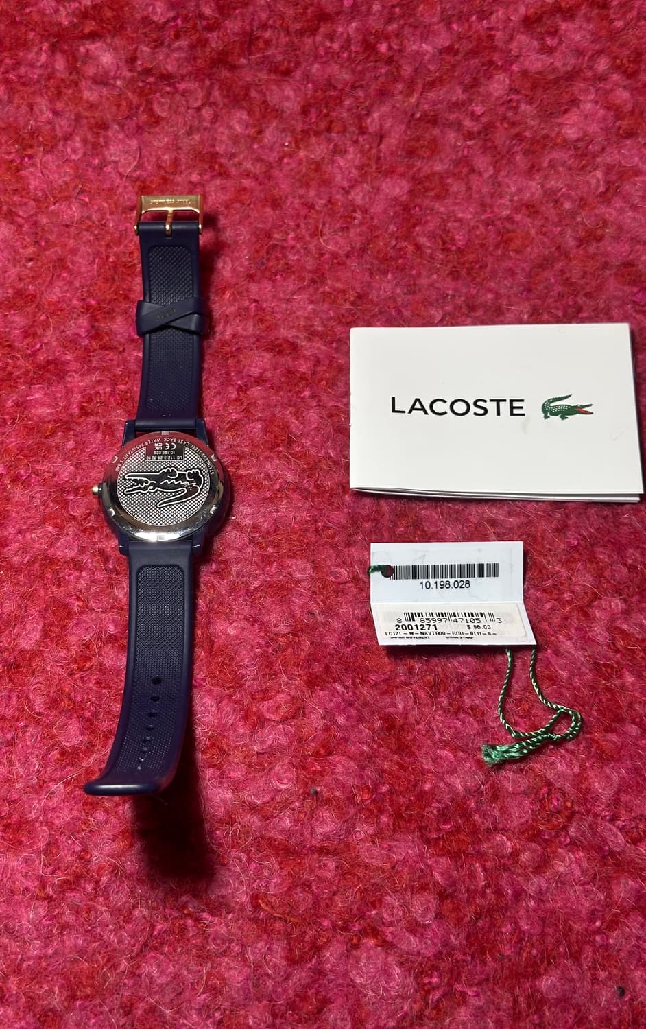 라코스테 실리콘밴드 네이비 시계 상품이미지5