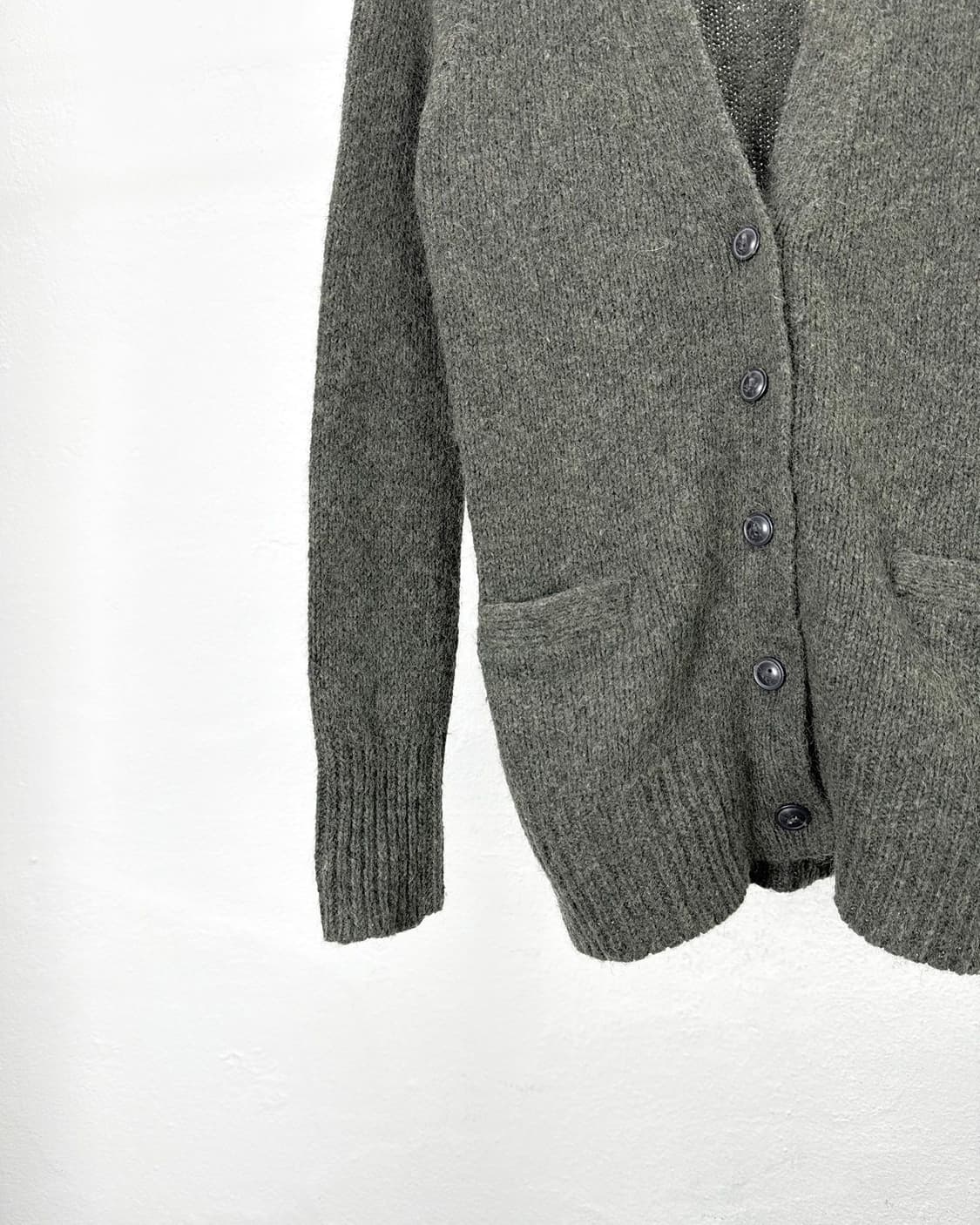 데님 앤 서플라이 랄프로렌 카키 그린 듀얼 포켓 울 니트 가디건 상품이미지4