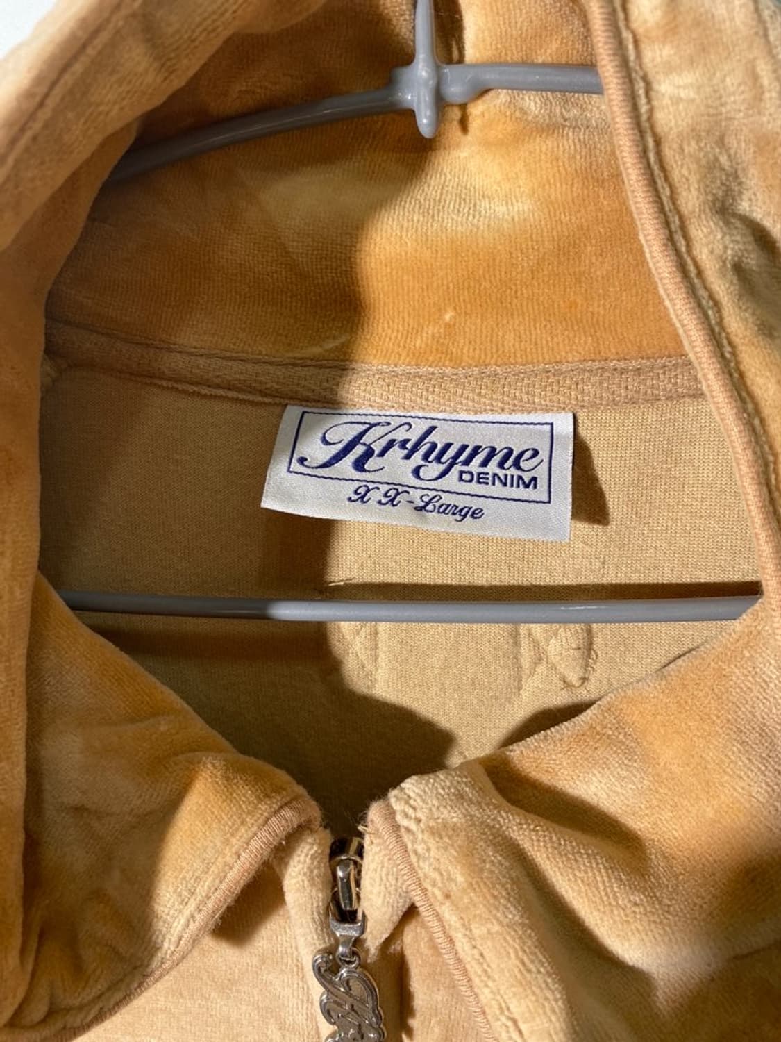 krhyme denim 벨루어 집업 상품이미지3