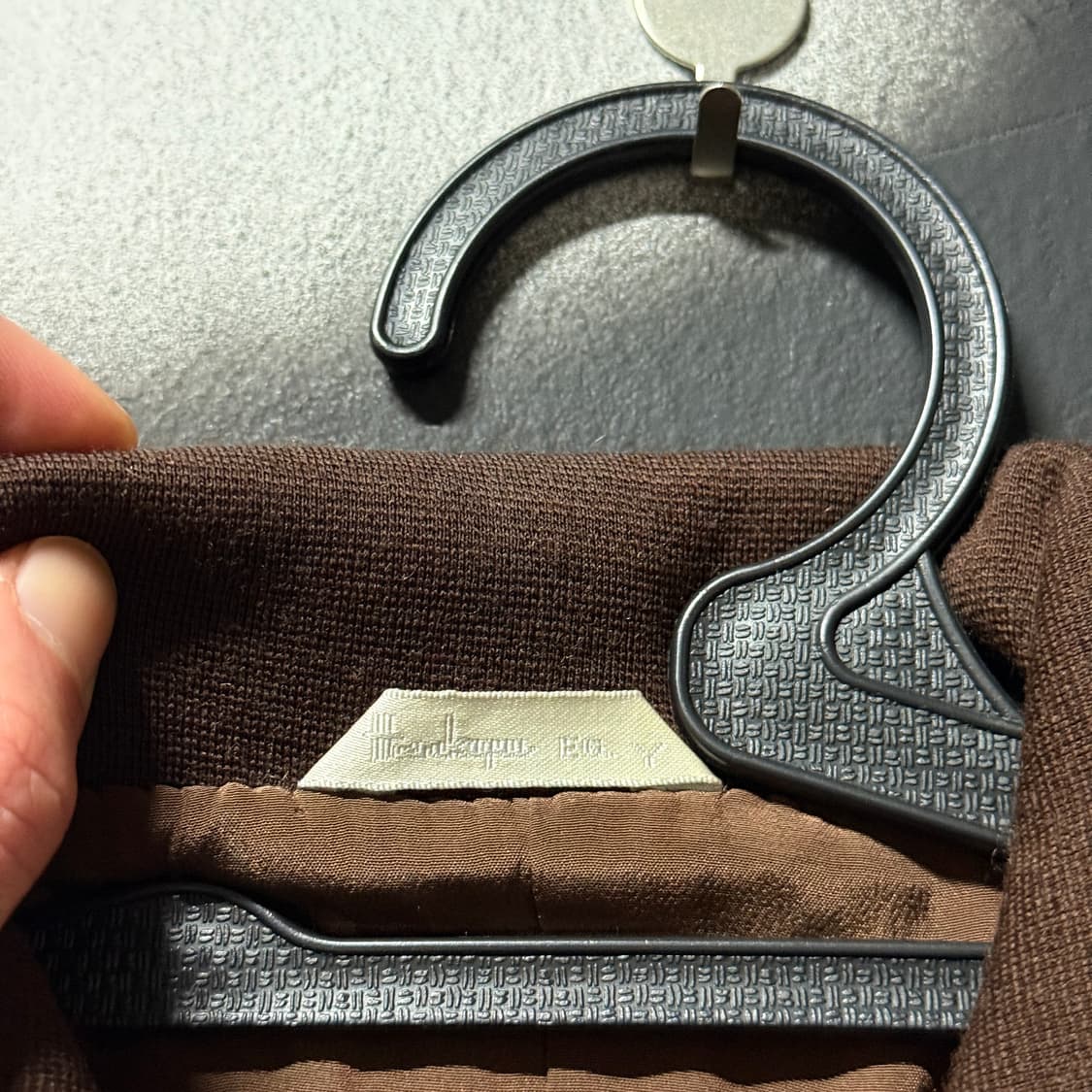 VTG 빈티지 다크 브라운 송치 디테일 크롭 자켓 상품이미지5