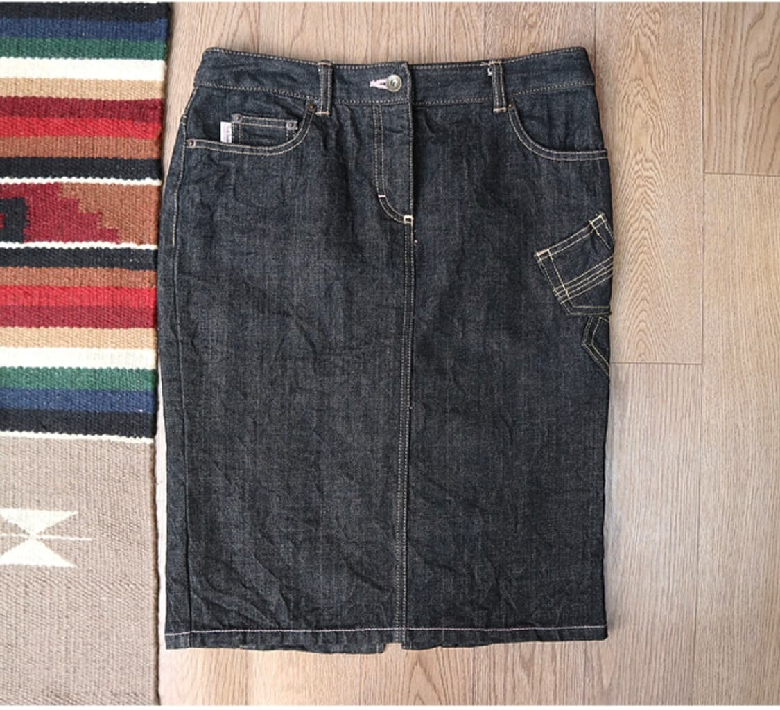 
 paul smith pink label 폴스미스 핑크라벨
흑청 스커트 상품이미지2