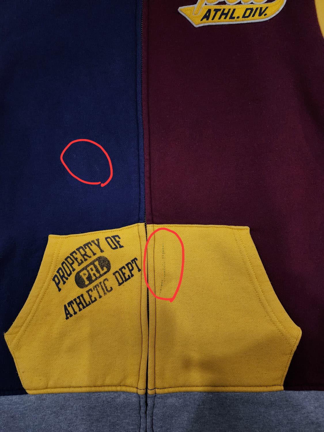 폴로 랄프로렌 컬러블록 후드집업 보이즈 XL 상품이미지4