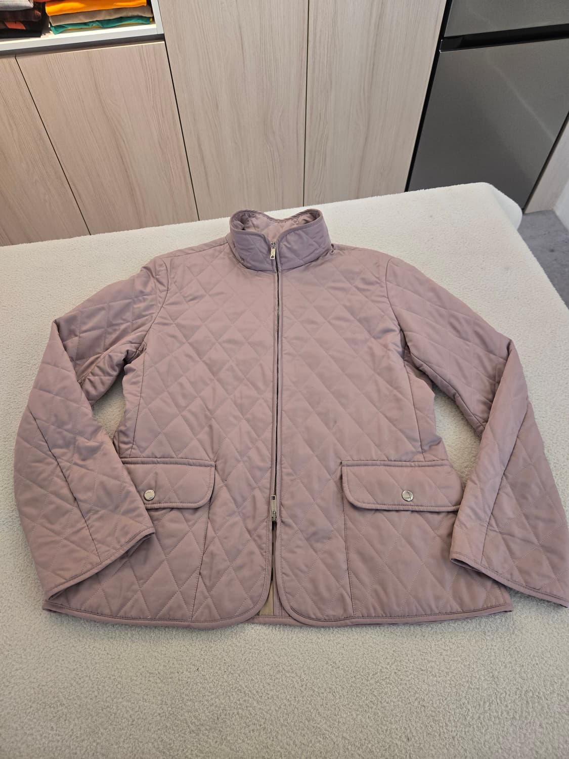 버버리 여성 핑크 퀼팅 자켓 L 상품이미지2