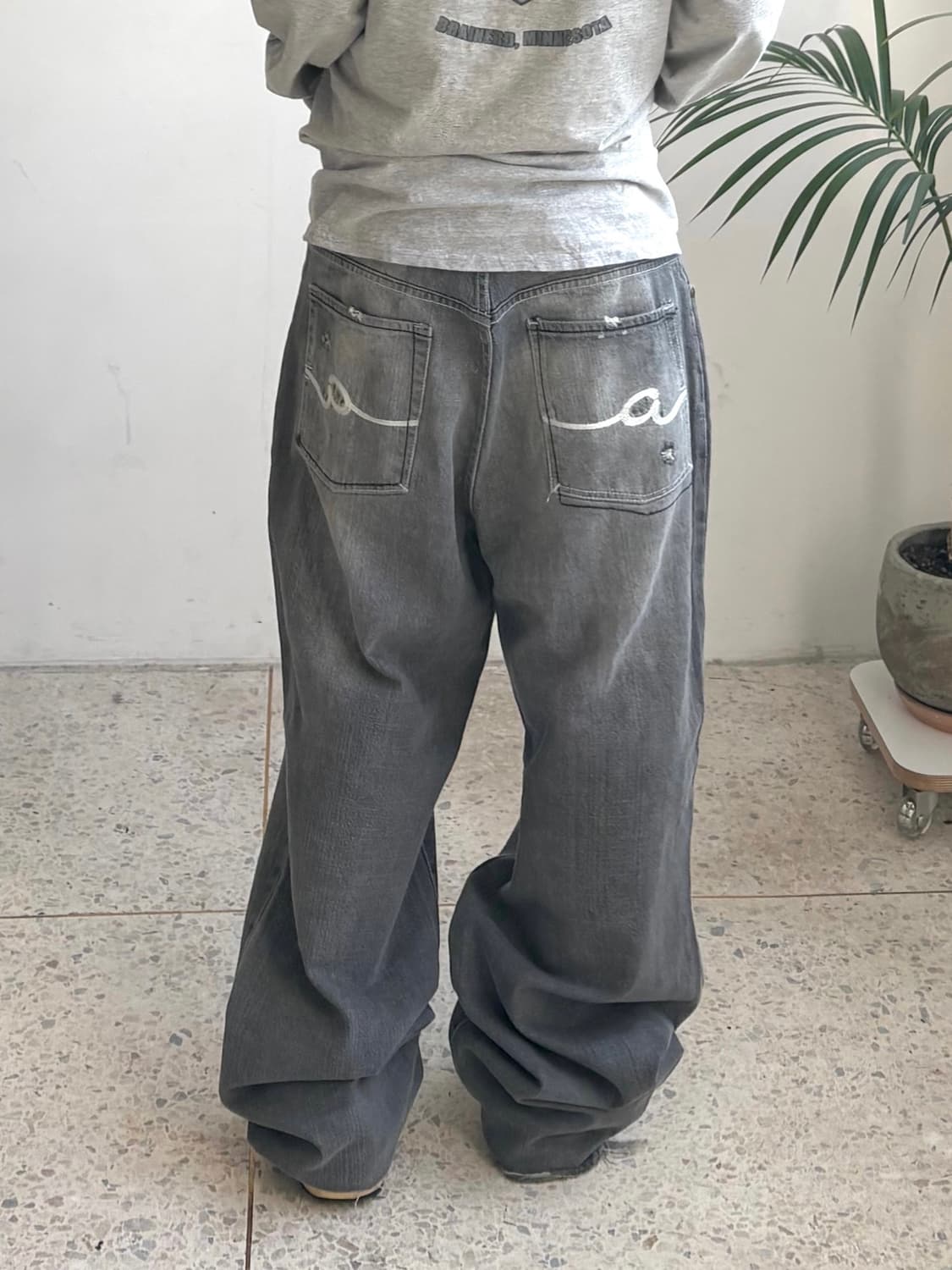 90s’빈티지 자수 힙합팬츠 상품이미지1