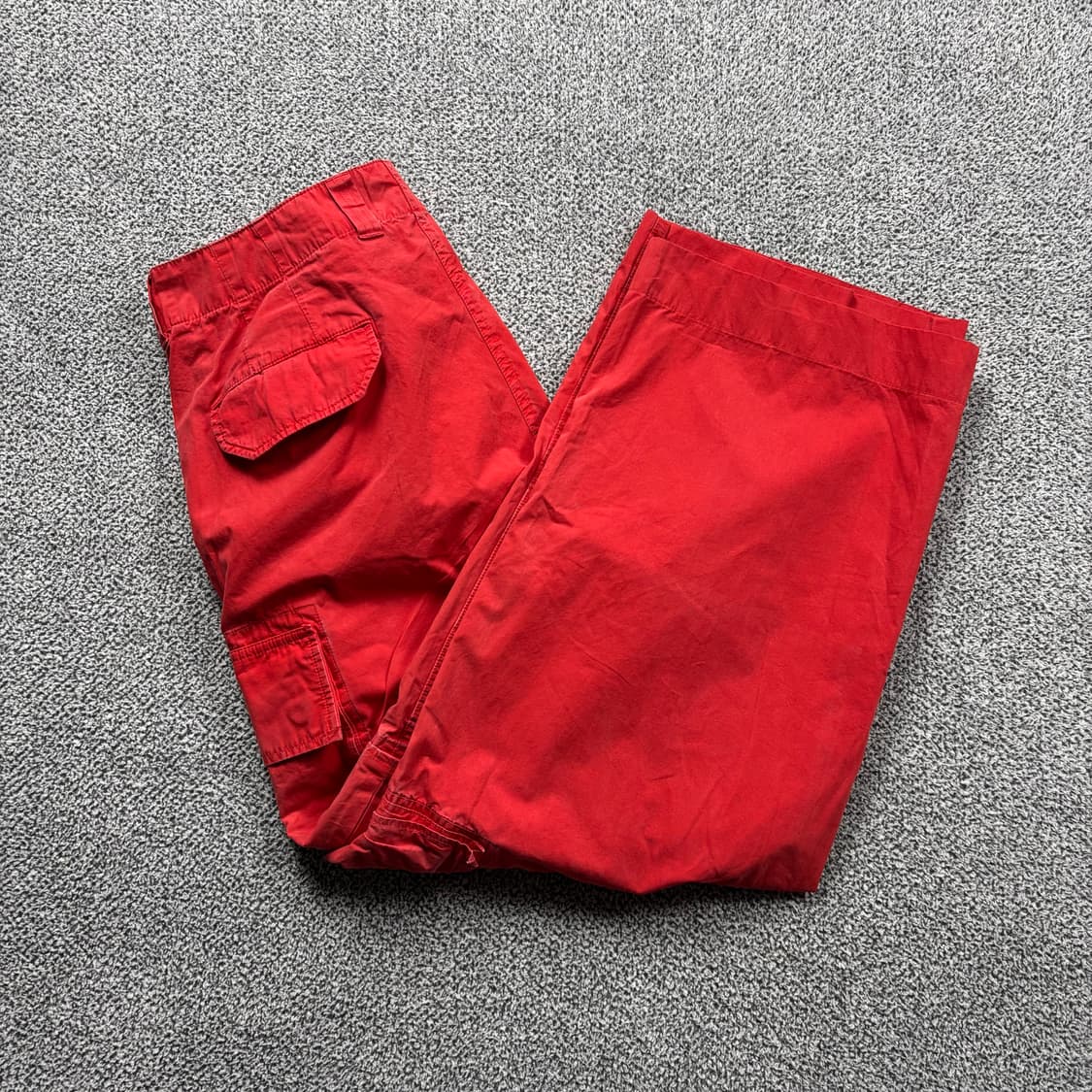 폴로 랄프로렌 00s 더블니 레드 카고 팬츠 상품이미지1