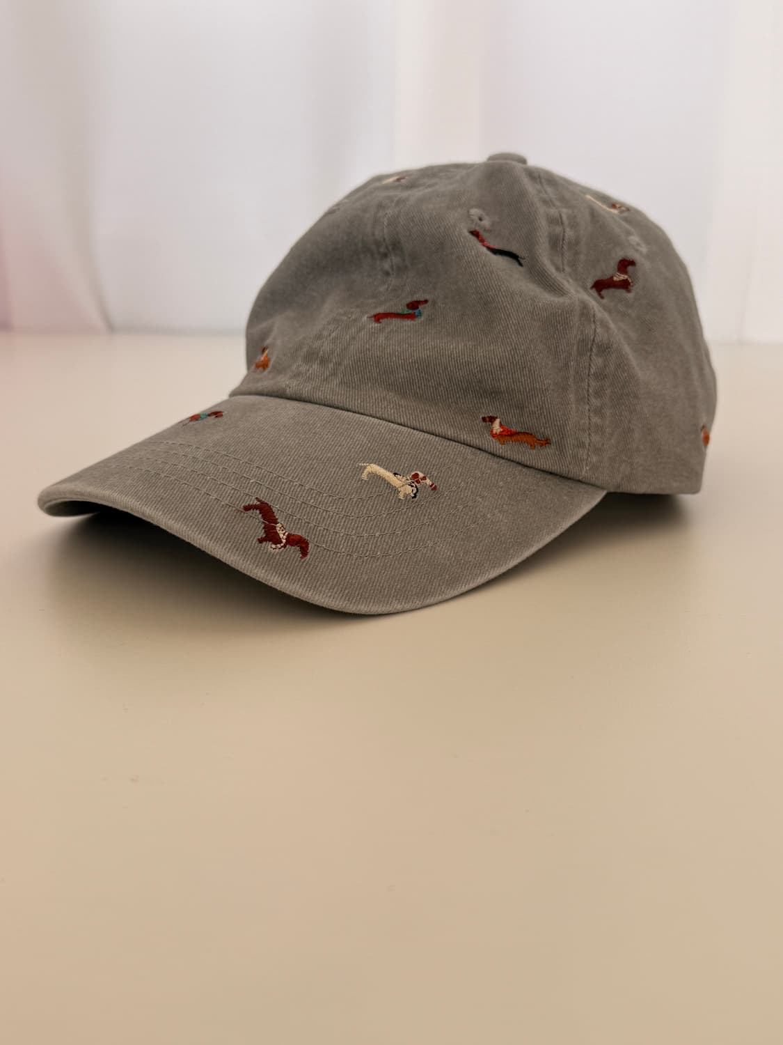 자라(Zara)의 강아지 자수 워시드 캡 상품이미지1