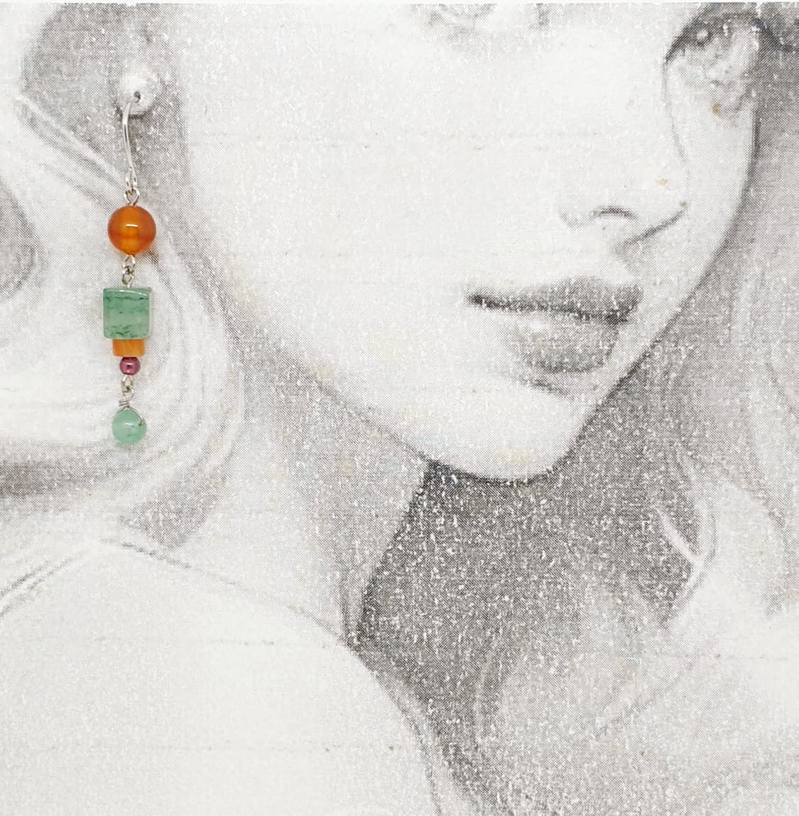 아벤추린 큐브 귀걸이 상품이미지2