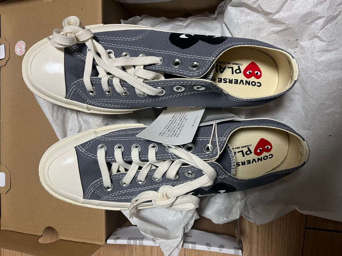 컨버스 척 70 로우 꼼데가르송 콜라보 딥그레이 상품이미지3