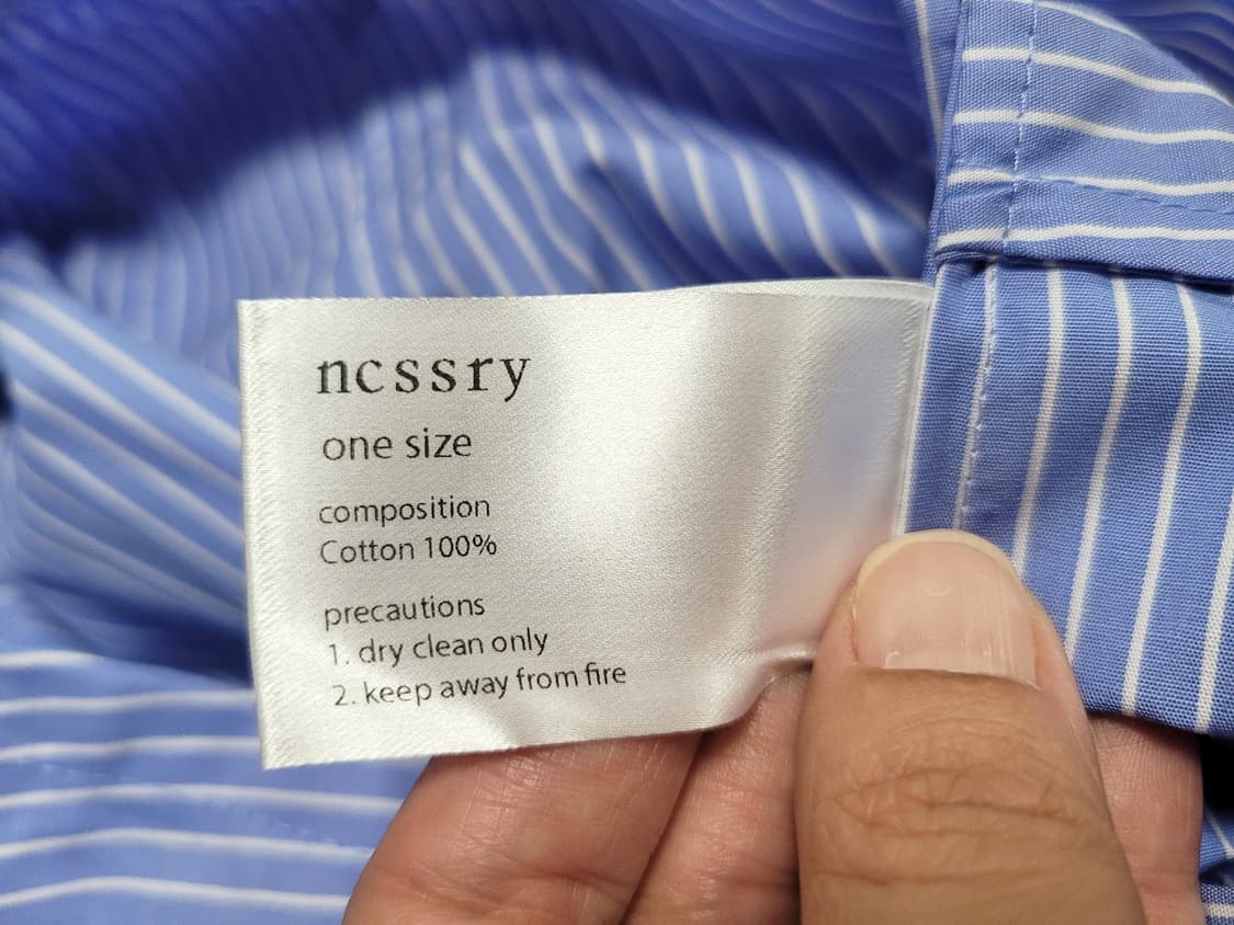 네세서리(NCSSRY) 버튼 스트라이프 스커트 55-66 상품이미지10