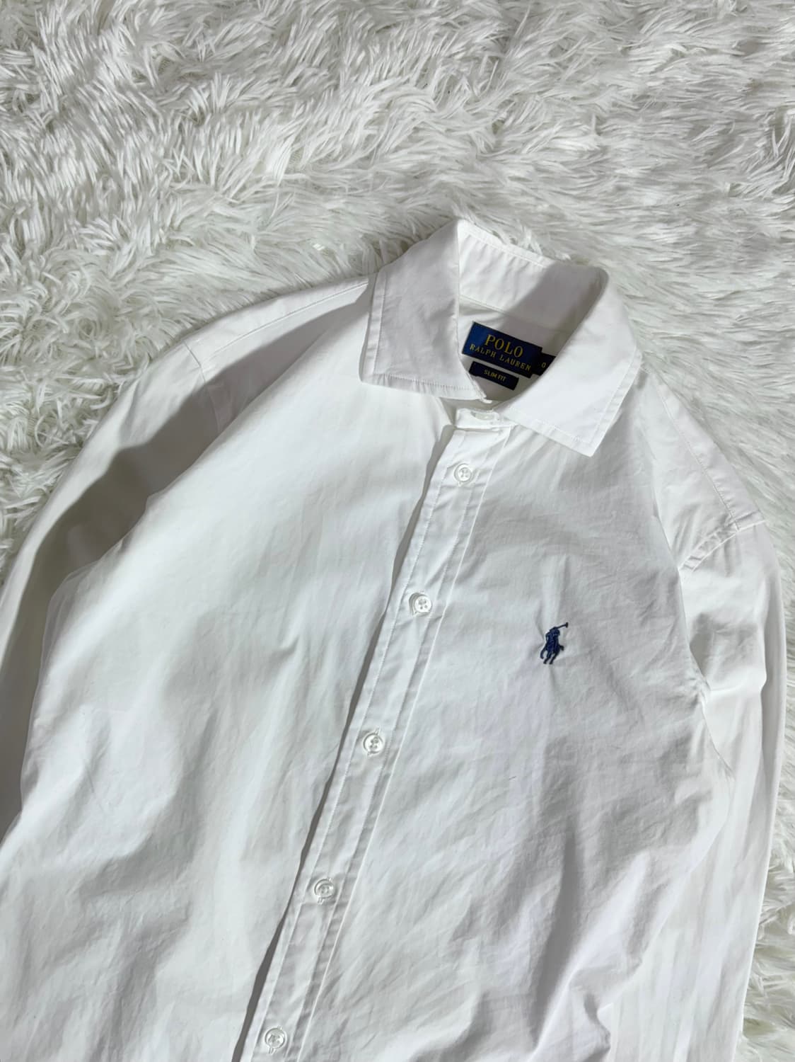 폴로 화이트 딱붙 포니 셔츠 상품이미지4