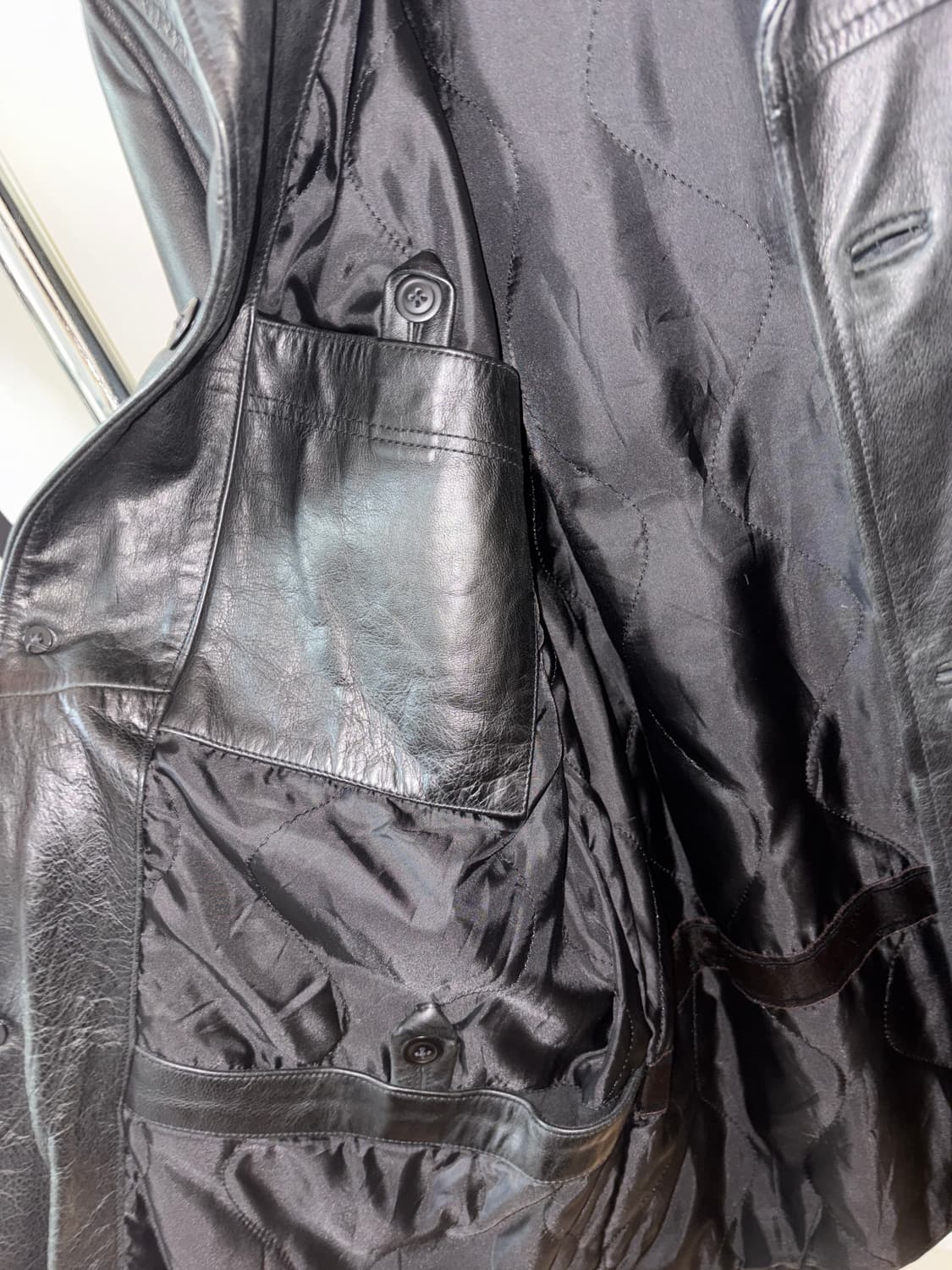 00s 갭 레더 카 코트 S 상품이미지3