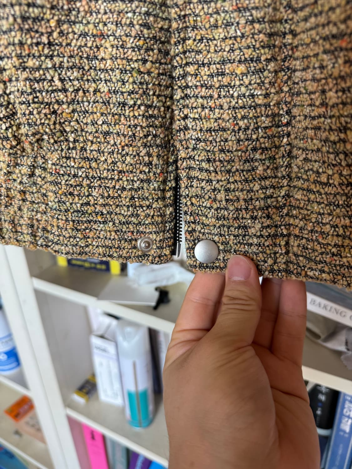 Crushagain 크러쉬 어게인 yellow tweed 붐버 자켓 상품이미지7