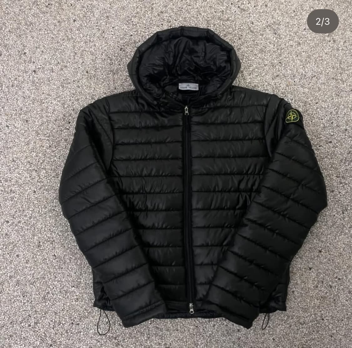 스톤아일랜드 블랙 경량패딩 상품이미지1