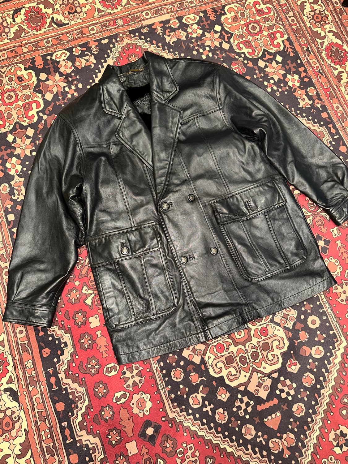 ( XL-2XL ) 가죽카코트 가죽자켓 레더자켓 워크웨어 아메카지 빈티지 상품이미지6