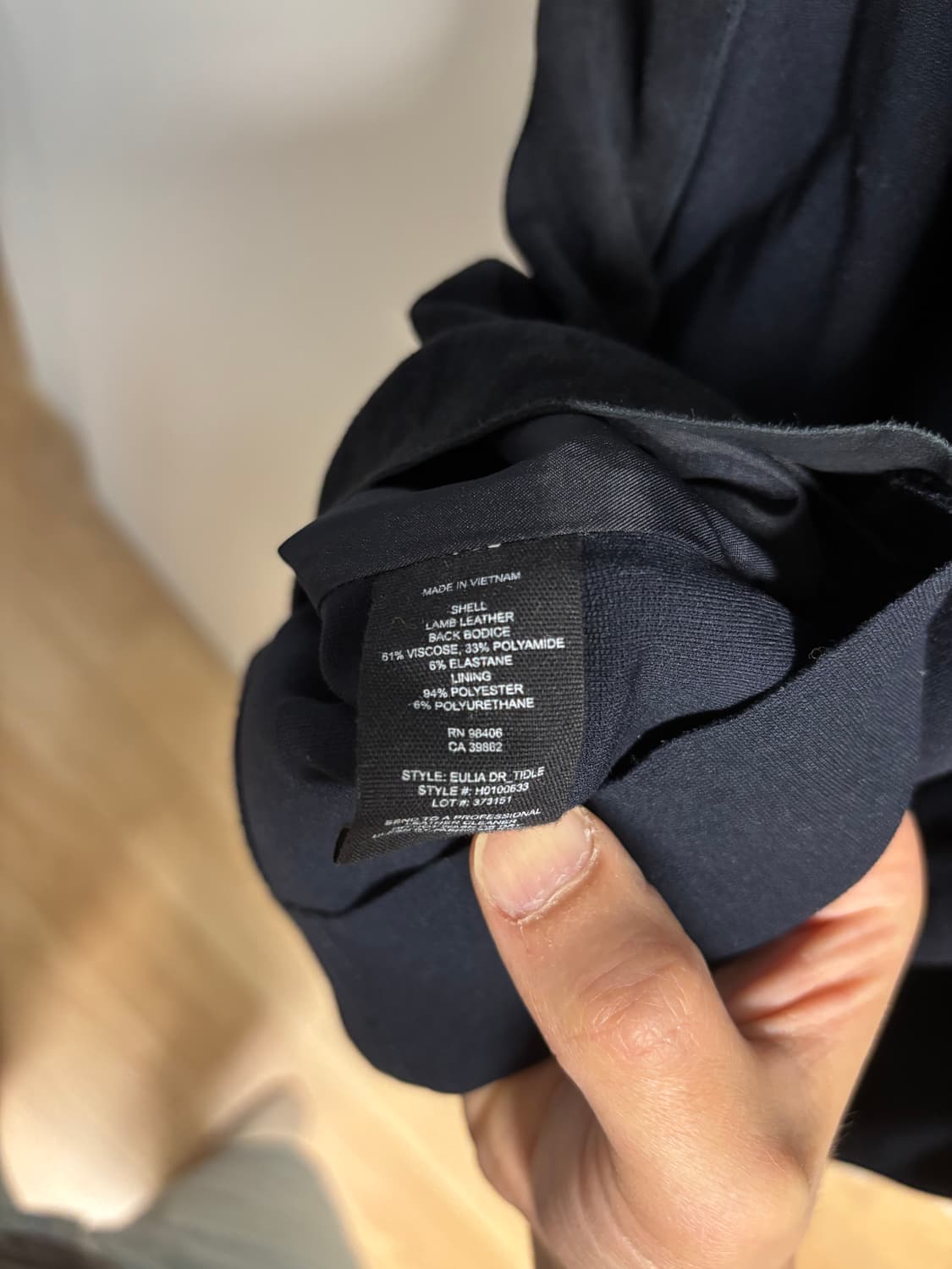 [2] 띠어리 스웨이드 원피스 딥네이비 상품이미지8