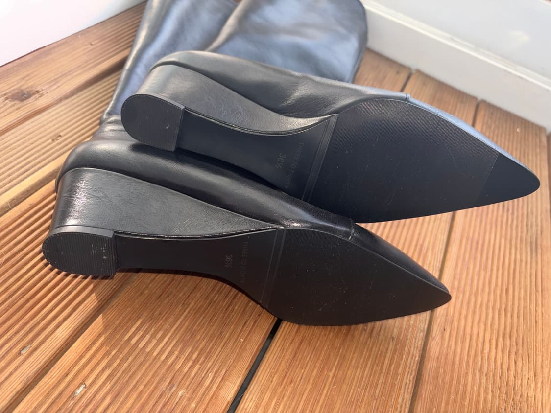 Curved Wedge Leather boots (쓰리투에이티) 상품이미지9