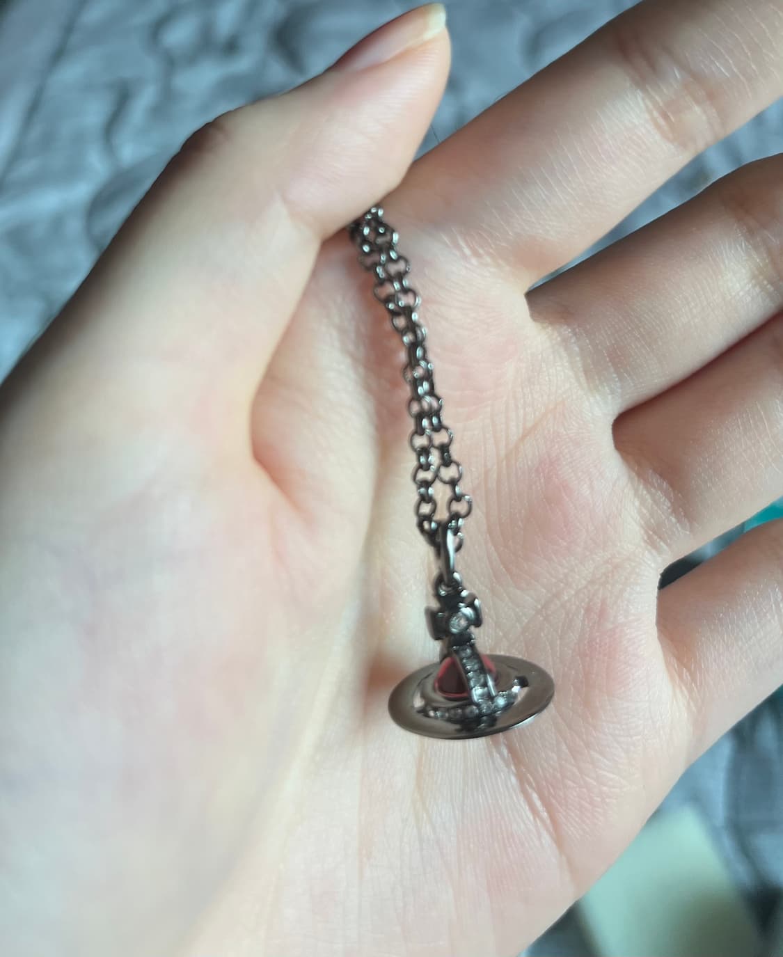 국내 유일 비비안웨스트우드 orb 와인 쁘띠 사이즈 목걸이 상품이미지4