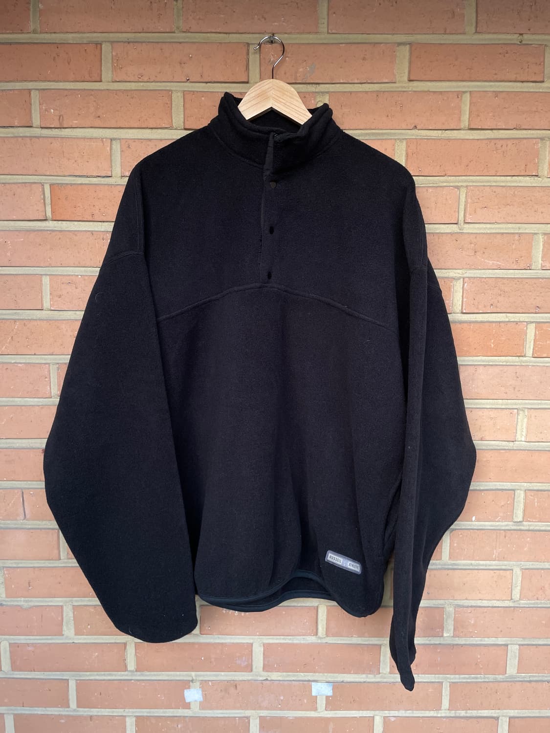 [XXL]90s Russell러셀 made USA 후리스 풀오버 신칠라 상품이미지1