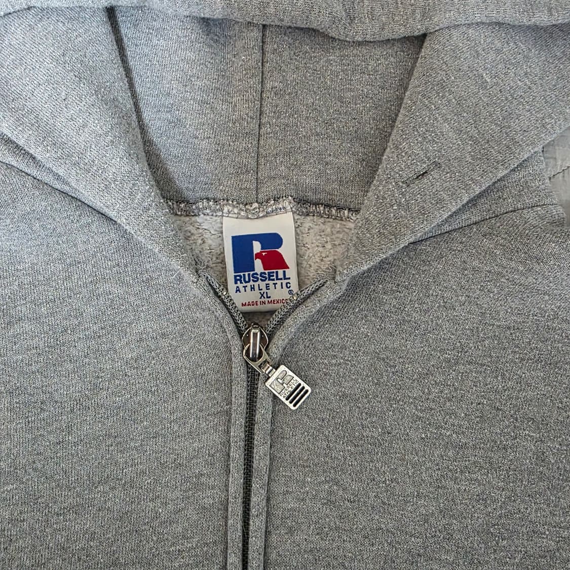 [XL] 90s 러셀 애슬레틱 후드집업 헤더 그레이 ver. 롱 상품이미지6