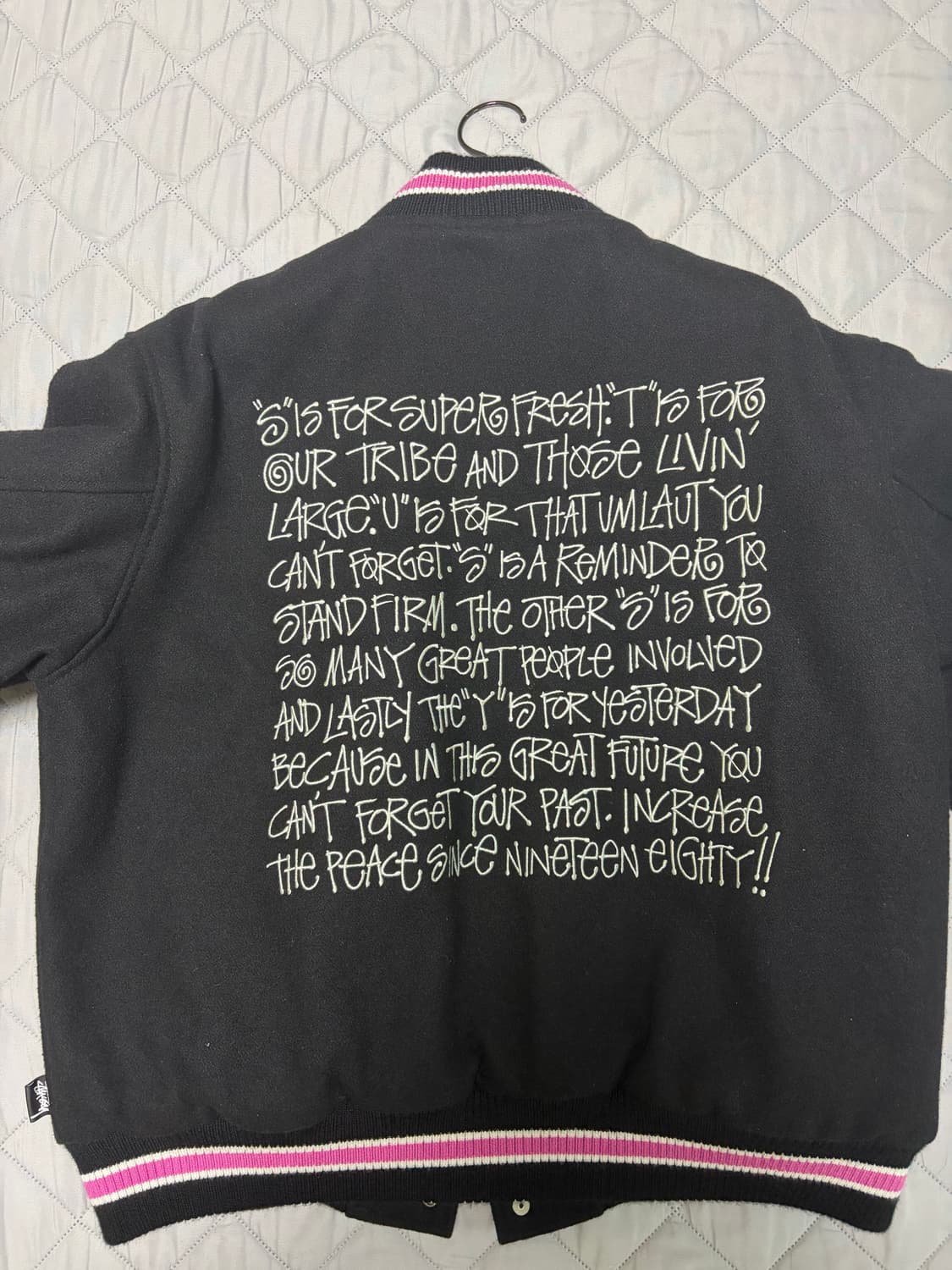 스투시 멜튼 울 바시티 자켓 상품이미지3