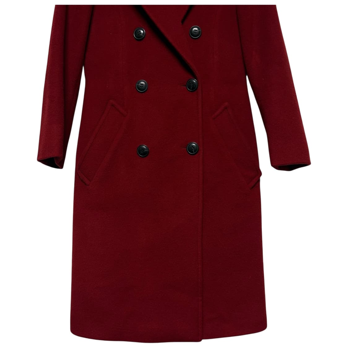 3721 모조에스핀 레드 모 캐시미어 롱코트 상품이미지2