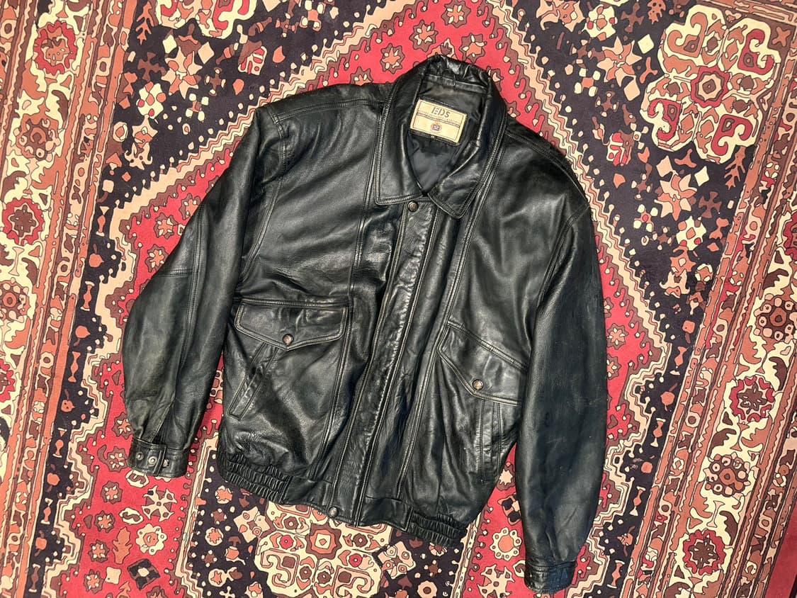 ( XL ) 가죽자켓 봄버자켓 레더자켓 a2가죽 오버핏가죽 빈티지가죽 상품이미지1