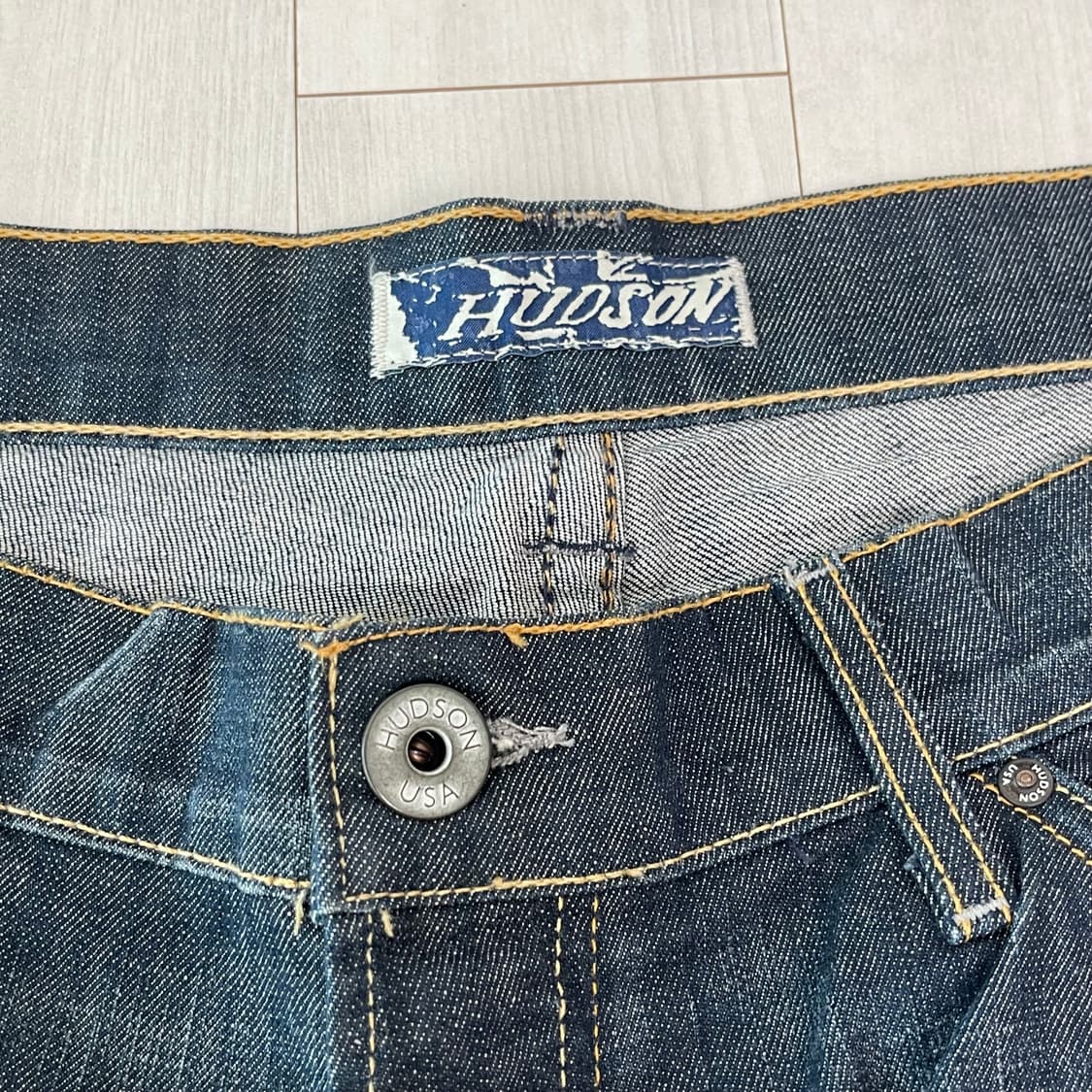 허드슨 다크블루 워싱 데님 40인치 (Made in USA) 상품이미지3