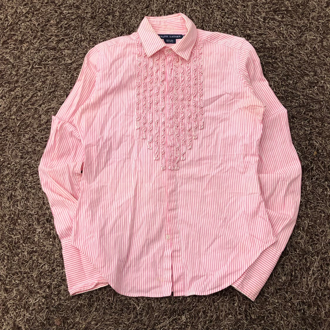 폴로 랄프로렌 핑크 스트라이프 셔츠 상품이미지1