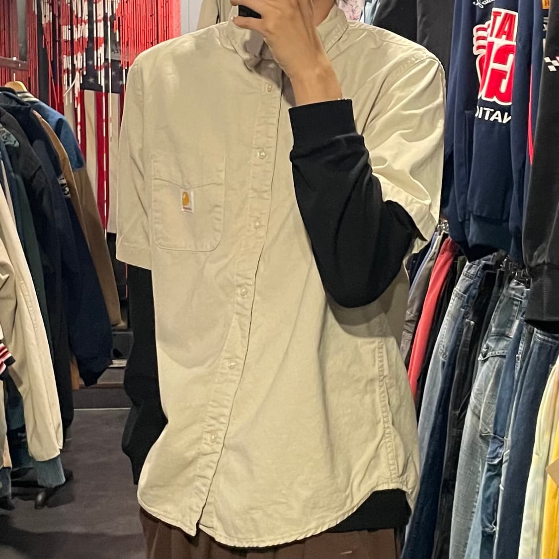 [IM] carhartt 칼하트 코토리베이지 반팔셔츠 상품이미지4