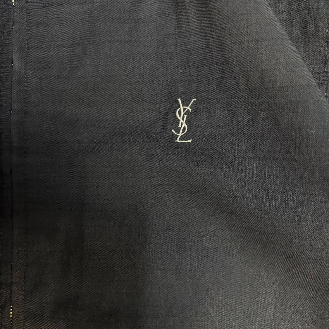 90s 입생로랑 YSL 블랙네이비 블루종 점퍼 자켓 상품이미지2