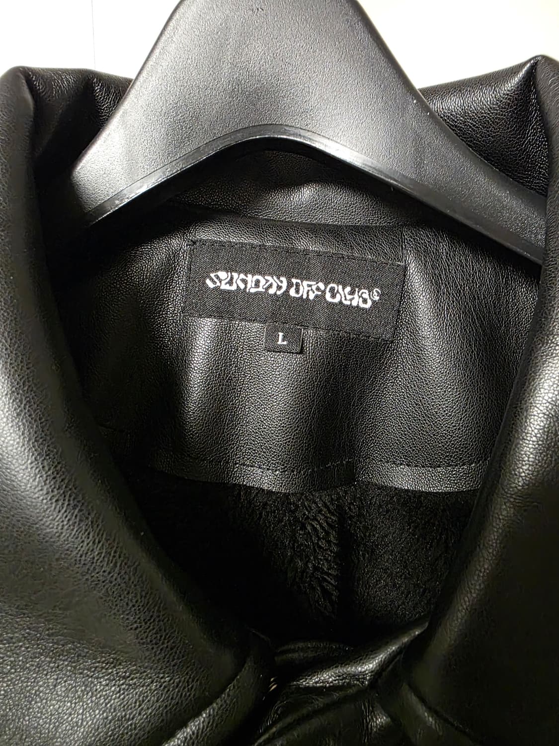 선데이오프클럽 레더 자켓(후리스) 상품이미지2