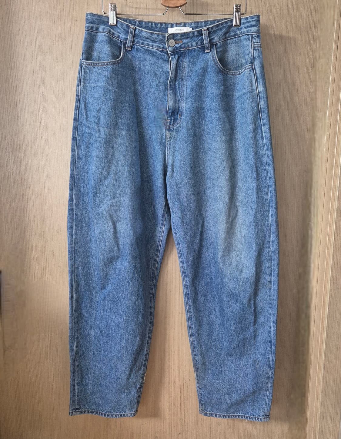 [XL]아모멘토 AMOMENTO 딥블루 와이드 데님 진 상품이미지1