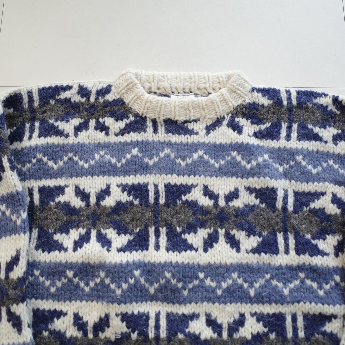 90s 빈티지 ARTESANIA 에콰도르 핸드메이드에스닉 울 니트 XL  상품이미지2