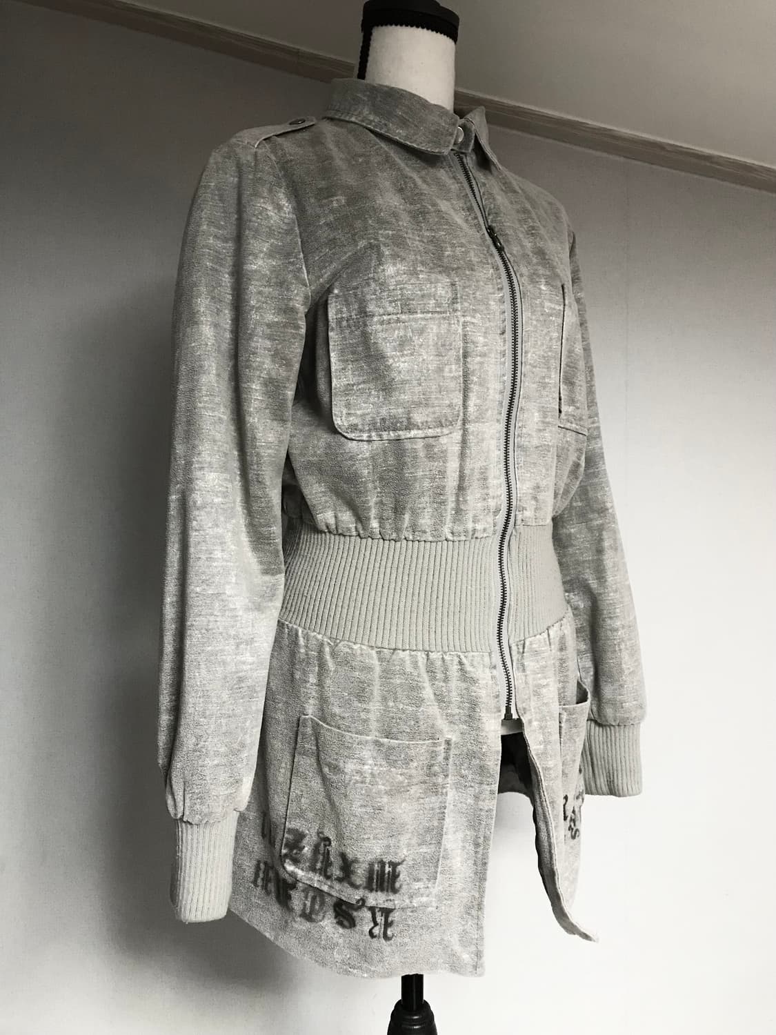 Vintage Washed Military Long Jacket 상품이미지1