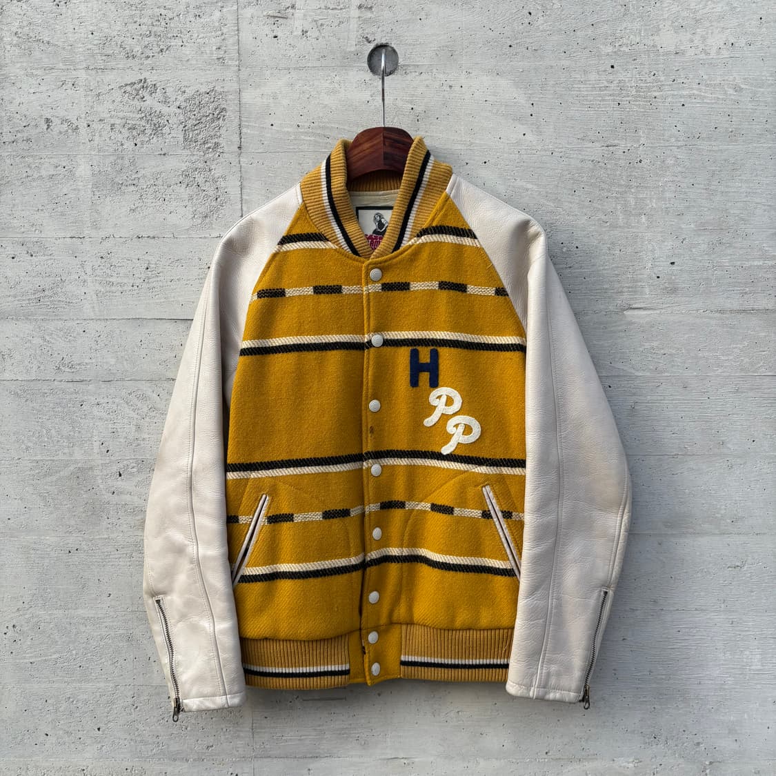 히스테릭글래머 노랑 HPP 바시티 자켓 상품이미지1