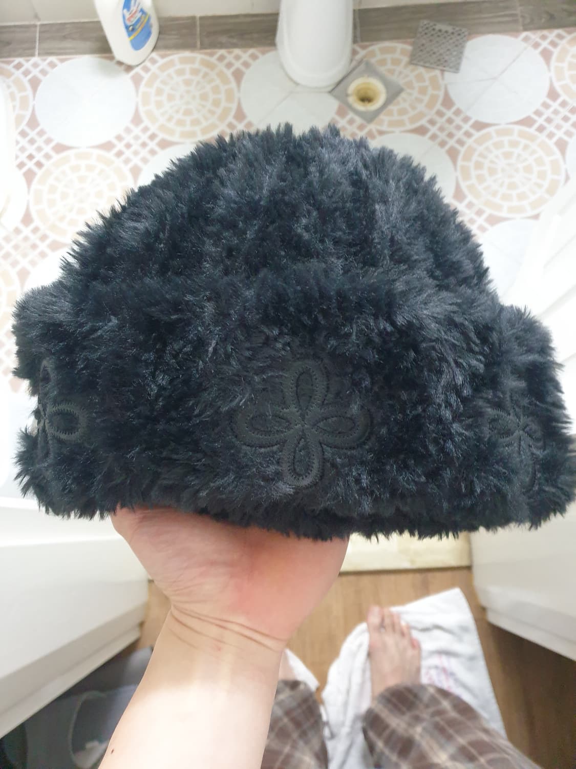 써저리 레더패치 비니 상품이미지1