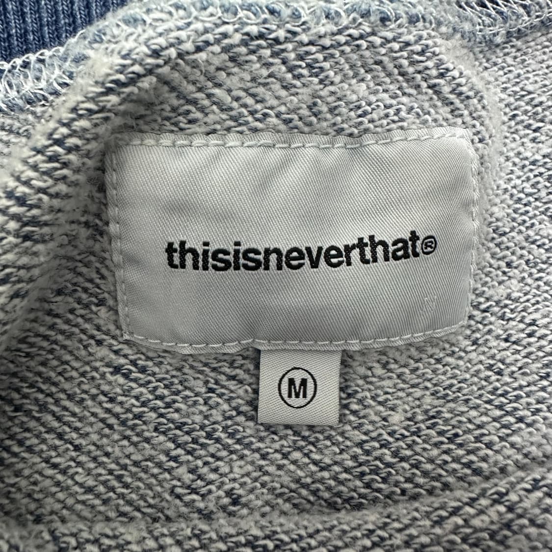 디스이즈네버댓 청 워싱 맨투맨 M 상품이미지5