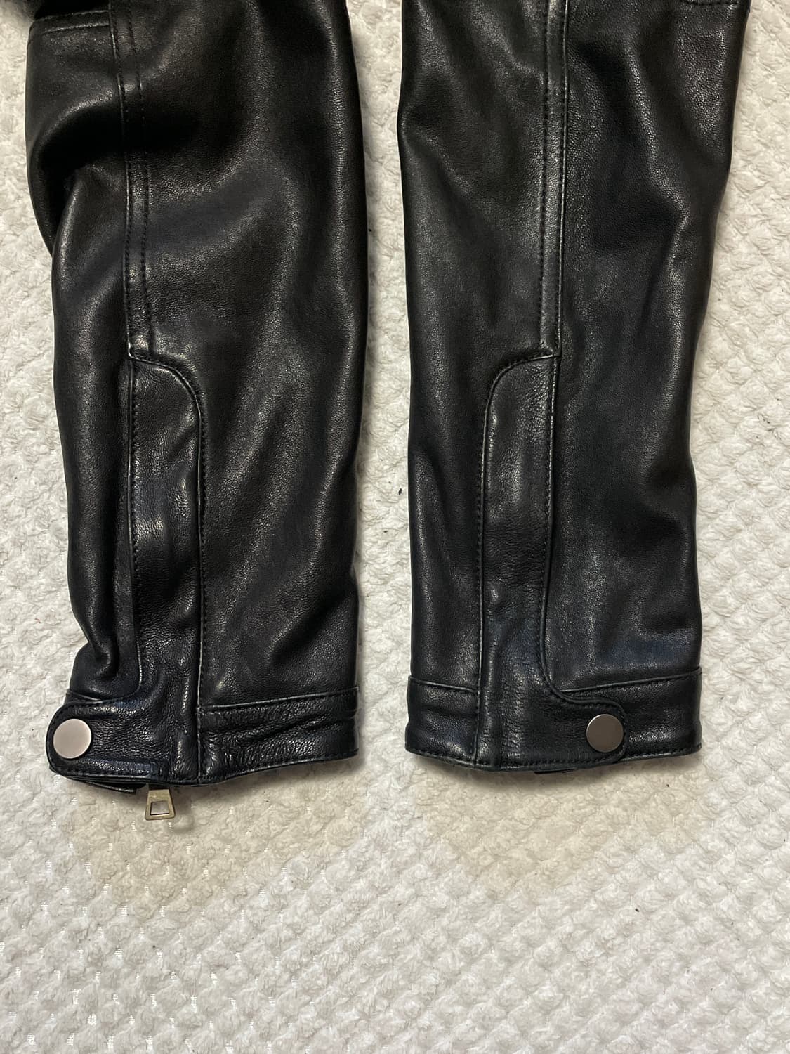 광희시장 아티잔 무드 램스킨 양가죽 절개 레더 자켓 상품이미지7