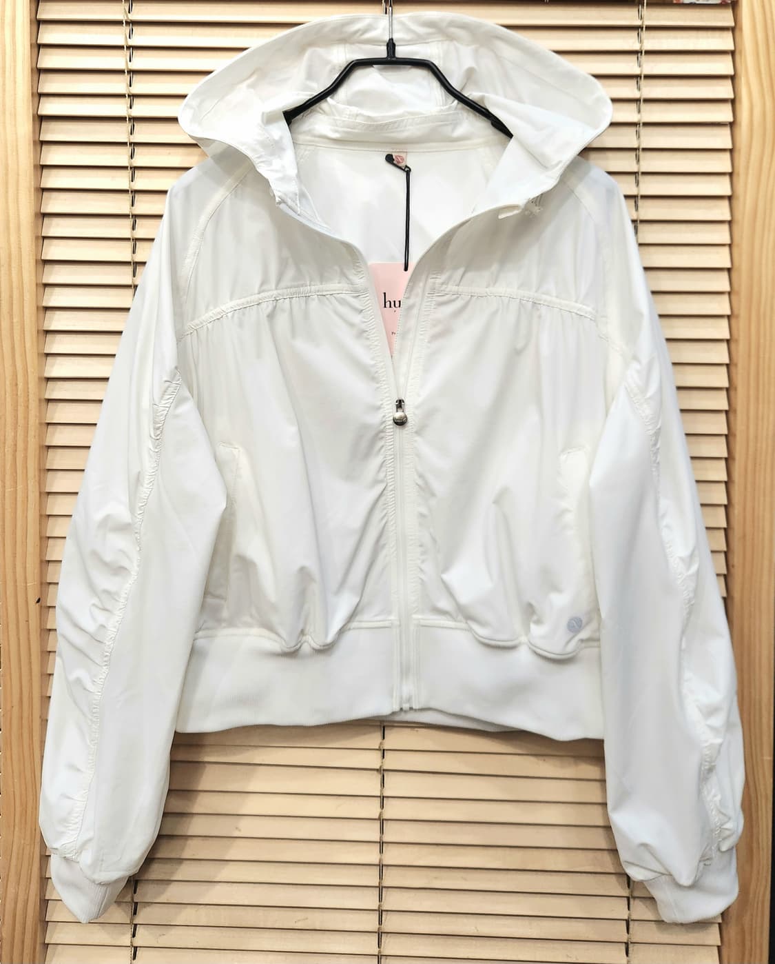 (새상품)위뜨8 셔링 후드 봄점퍼 상품이미지1