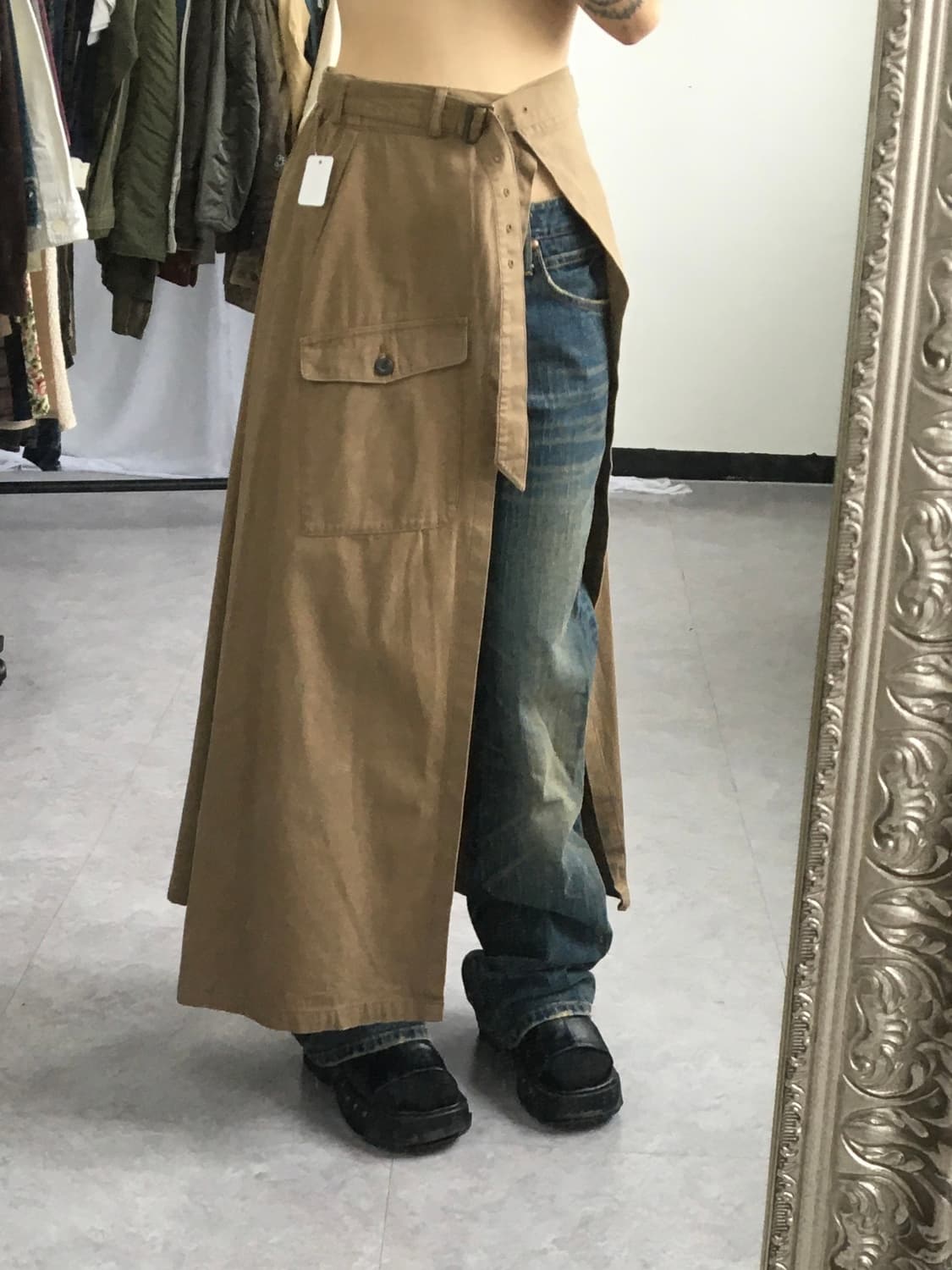 Back number layered skirt 상품이미지1