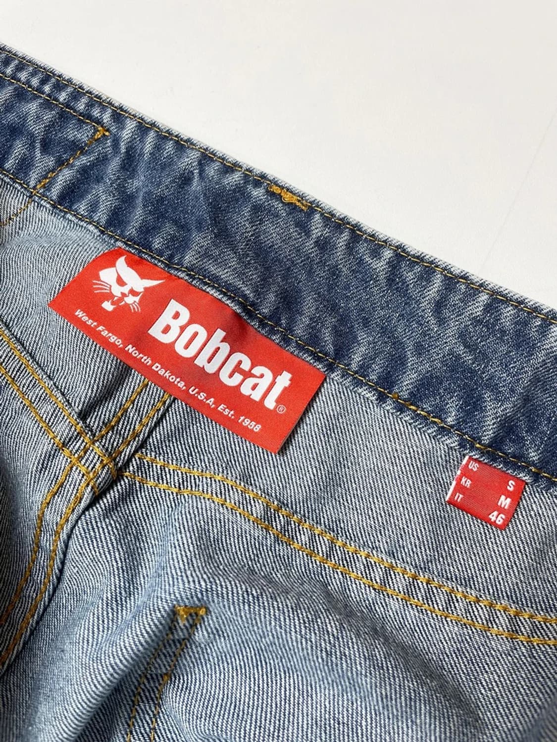 밥캣 BOBCAT USA 프론트 와이드 데님 팬츠 PN9278 상품이미지8