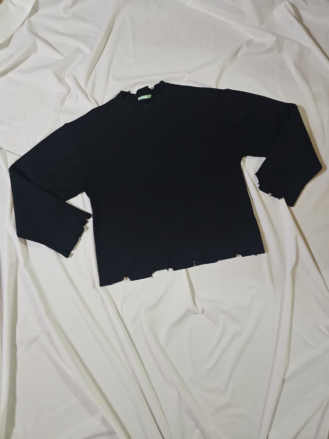 인스턴트펑크 디스트로이드 빈티지 데미지 컷팅 커팅 울 니트 상품이미지4