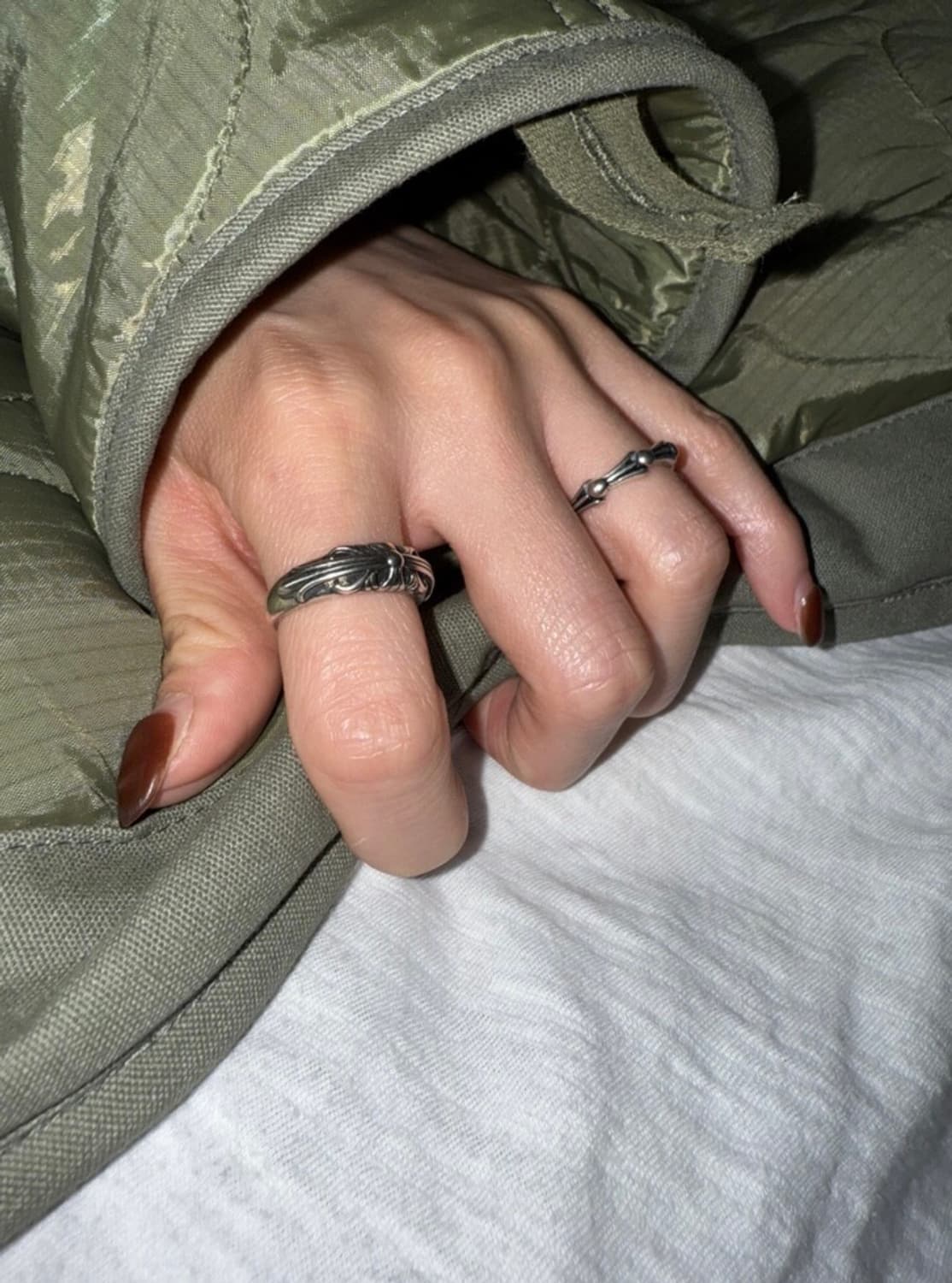 <새상품>실버925 오픈링 실버링 빈티지링 은반지 크로스링 상품이미지7