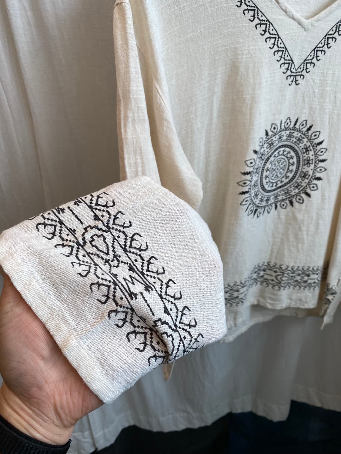 에스닉 면블라우스(F) 상품이미지6