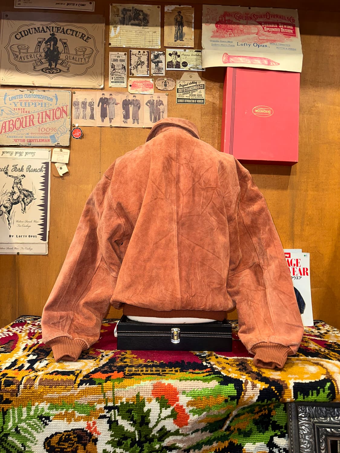 ( XL-2XL ) Japan 레더자켓 봄버자켓 a2가죽 스웨이드자켓 상품이미지5