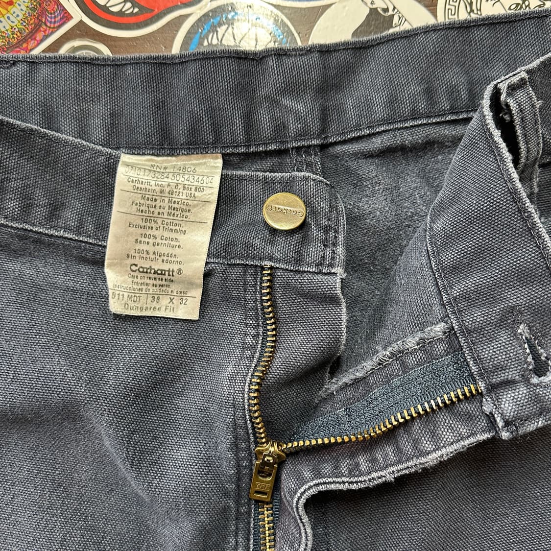 칼하트 카펜터 팬츠 B11-MDT 38 상품이미지7